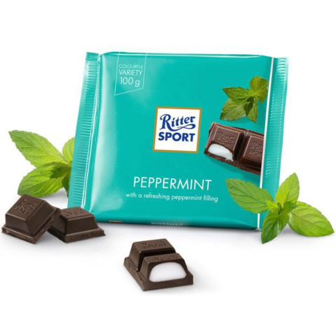 Sôcôla bạc hà Ritter Sport PepperMint 100g F122074