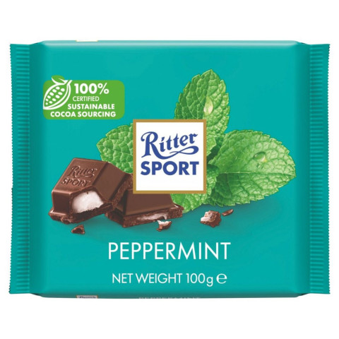 Sôcôla bạc hà Ritter Sport PepperMint 100g F122074
