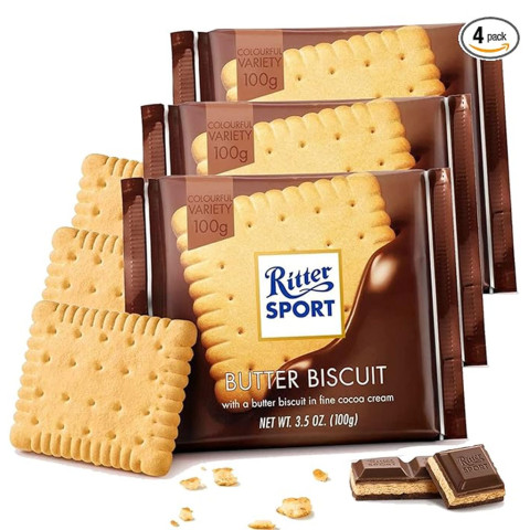 Sôcôla bánh quy bơ Ritter Sport Butter Biscuit 100g F122079