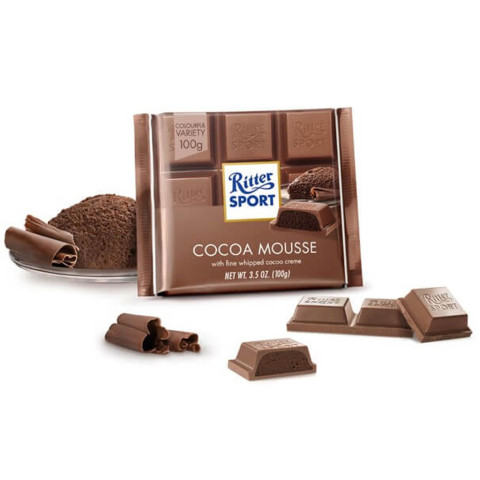 Sôcôla sữa nhân cacao Ritter Sport Cocoa Mousse 100g F122076