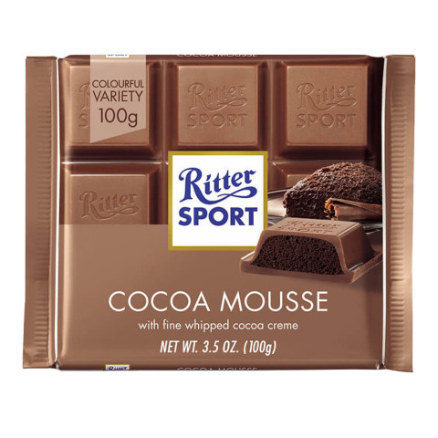 Sôcôla sữa nhân cacao Ritter Sport Cocoa Mousse 100g F122076