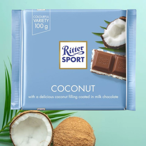 Sôcôla sữa dừa Ritter Sport Coconut & Milk Filling 100g F122078