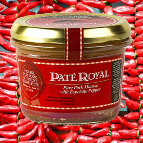Patê heo vị ớt Espelette dạng nhuyễn Paté Royal 180g F122164