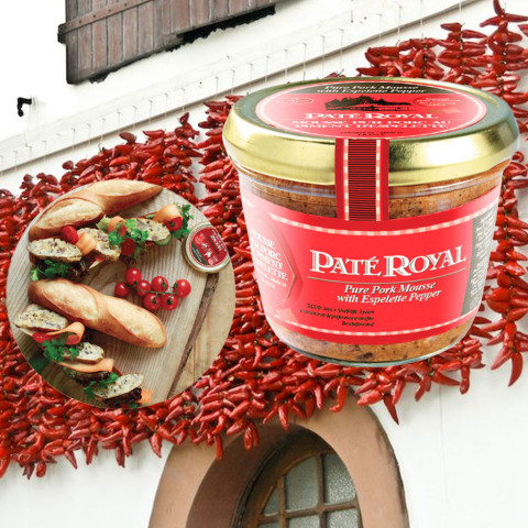 Patê heo vị ớt Espelette dạng nhuyễn Paté Royal 180g F122164