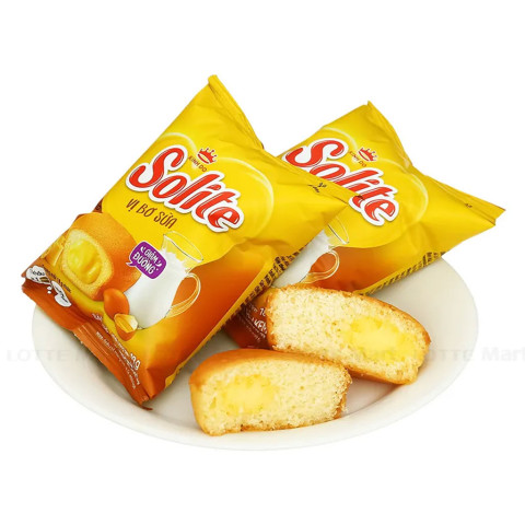 Bánh bông lan cuộn vị bơ sữa Solite 360g