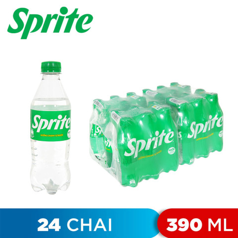 Nước ngọt Sprite 24 chai 390ml