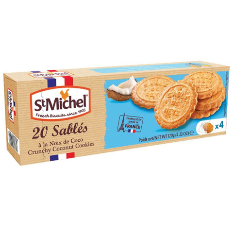 Bánh qui bơ dừa St Michel Sablés 120g
