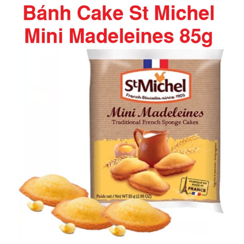 Bánh bông lan St Michel Mini Madeleines 85g