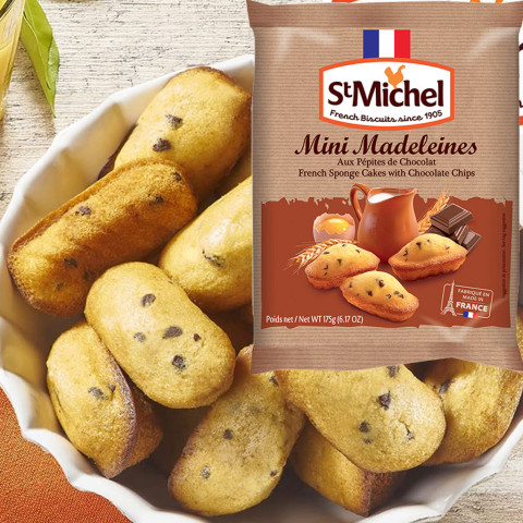 Bánh bông lan sô-cô-la St Michel Mini Madeleines 175g