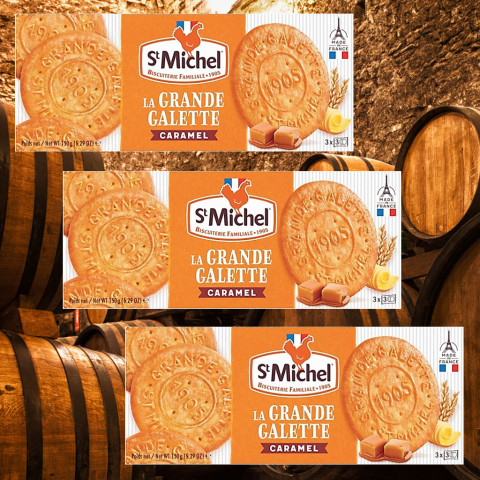 Bánh Quy Bơ St Michel La Grande Galette Caramel 150g