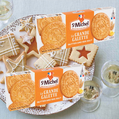 Bánh Quy Bơ Vị Muối St Michel La Grande Galette 150g