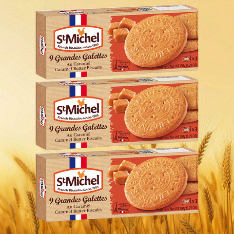 Bánh Quy Bơ St Michel La Grande Galette Caramel 150g