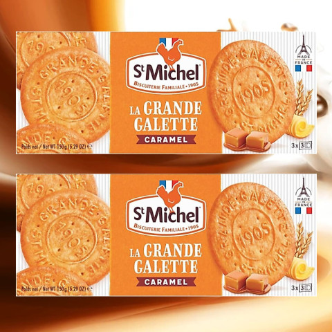 Bánh Quy Bơ St Michel La Grande Galette Caramel 150g