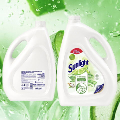 Nước Rửa Chén Sunlight Thiên Nhiên 3.6kg