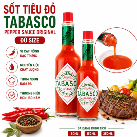 Sốt ớt đỏ Tabasco Pepper Sauce 150ml F102833