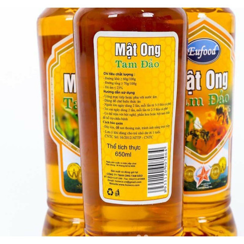 Mật ong Tam Đảo Eufood 650ml