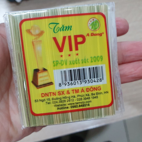 Tăm VIP Á Đông 180gr 40 tép x 100 que