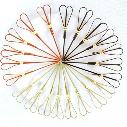 Tăm tre xiên trang trí trái tim 12cm