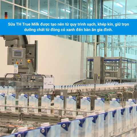 Sữa tươi tiệt trùng có đường TH true MILK 180ml