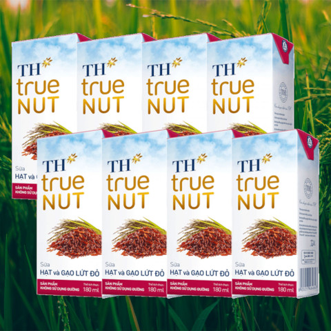 Sữa hạt và gạo lứt đỏ TH True Nut 180ml