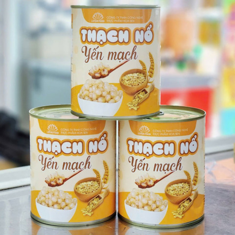 Thạch Nổ Yến Mạch Lotusfood 850g