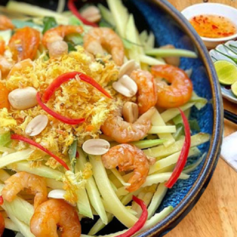 Tôm khô làm gỏi