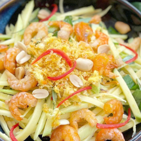 Tôm khô làm gỏi