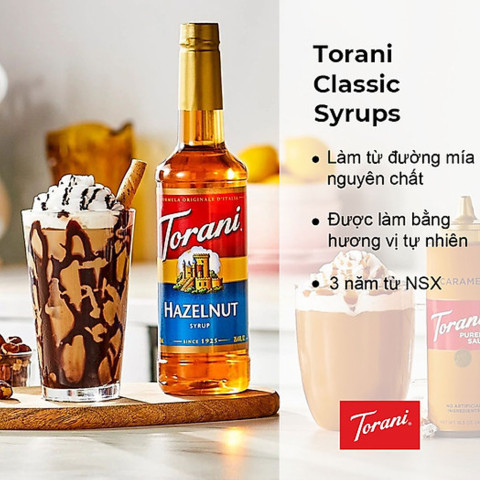 Siro Hạt Dẻ Torani Hazenut Syrup 750ml