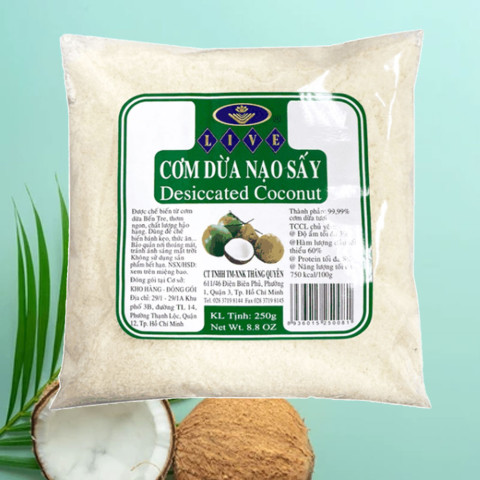 Cơm dừa sấy khô Thăng Quyên 250g