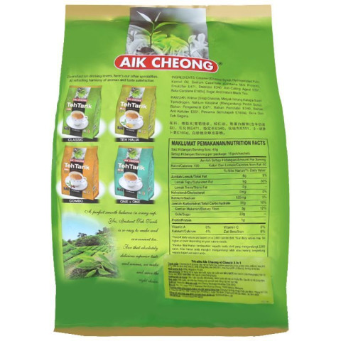 Trà Sữa Aik Cheong Teh Tarik Classic 600g (15 túi x 40g)
