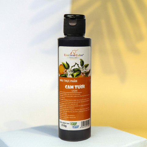 Màu thực phẩm cam tươi Unicorn 210gr