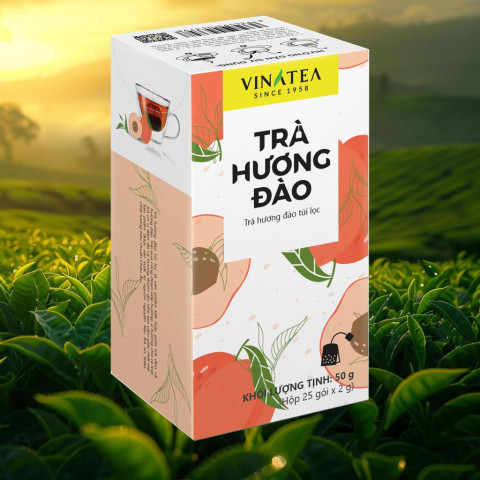 Trà Hương Đào túi lọc Vinatea 50g