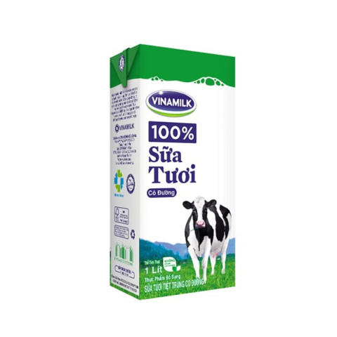 Sữa tươi tiệt trùng có đường Vinamilk 1L