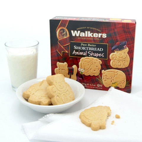 Bánh quy bơ hình thú Walkers Animal Shapes 175g