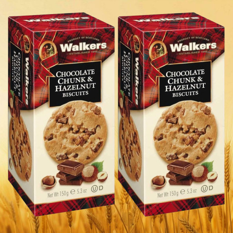 Bánh Quy Sôcôla Hạt Dẻ Walkers 150g