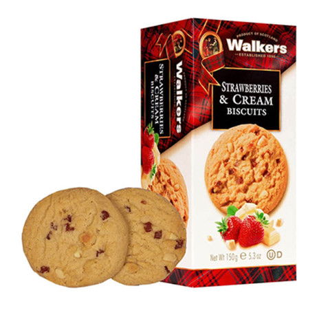 Bánh quy dâu kem Walkers Strawberry & Cream 150g