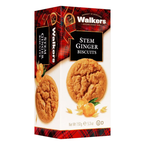 Bánh quy bơ vị gừng Walkers Stem Ginger Biscuits 150g