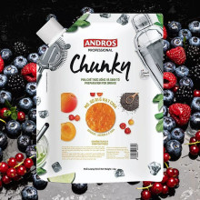 Mứt trái cây Andros Chunky Mơ, Sơ ri & Hạt chia 1kg