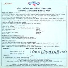 Bột trộn sẵn làm bánh mì đen Mauri Dark Rye 5kg
