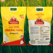 Gạo thơm thượng hạng Neptune nhãn vàng túi 5kg
