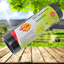 Túi rác Happy Price màu đen 80x100 cuộn 1kg
