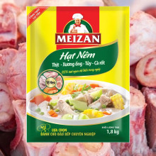 Hạt nêm vị heo Meizan thịt, xương ống, tủy & cà rốt 1.8kg
