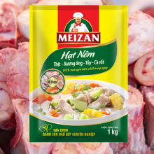 Hạt nêm vị heo Meizan thịt, xương ống, tủy & cà rốt 1kg