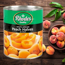 Đào Ngâm Rhodes Peach Halves in Syrup 825g