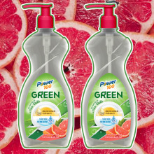 Nước rửa chén tinh dầu bưởi tây Power100 Green 750g