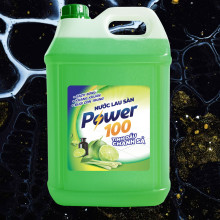 Nước lau sàn POWER100 tinh dầu chanh sả 9kg