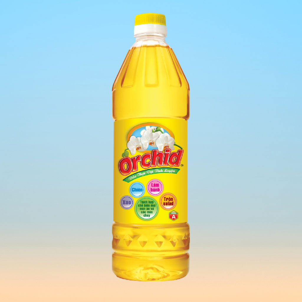 Dầu thực vật tinh luyện Orchid 1 lít
