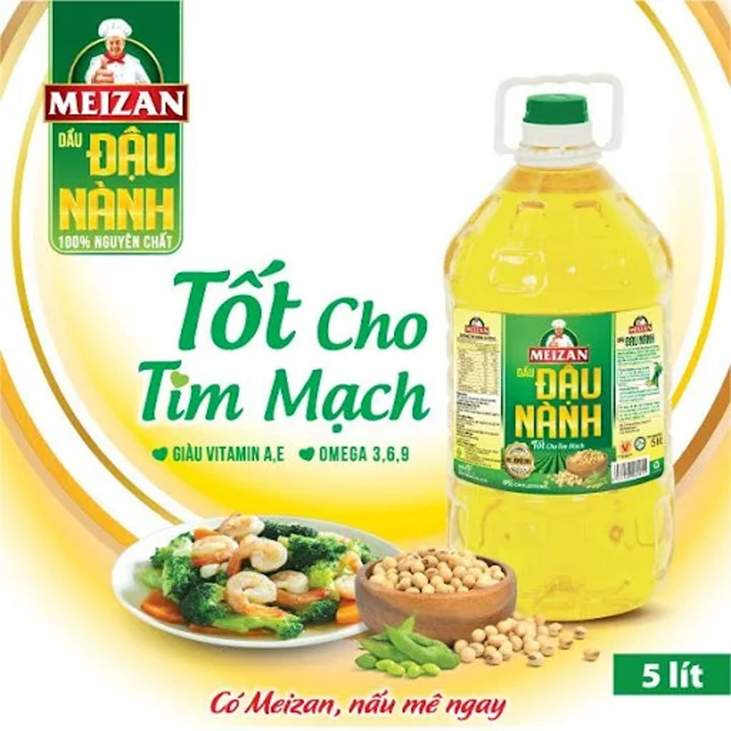 Dầu đậu nành Meizan 5 lít