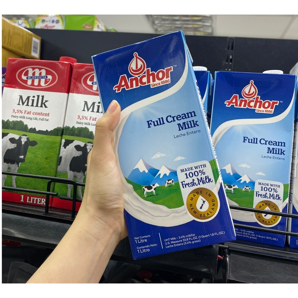 Sữa tươi tiệt trùng nguyên kem Anchor Full Cream Milk 1L