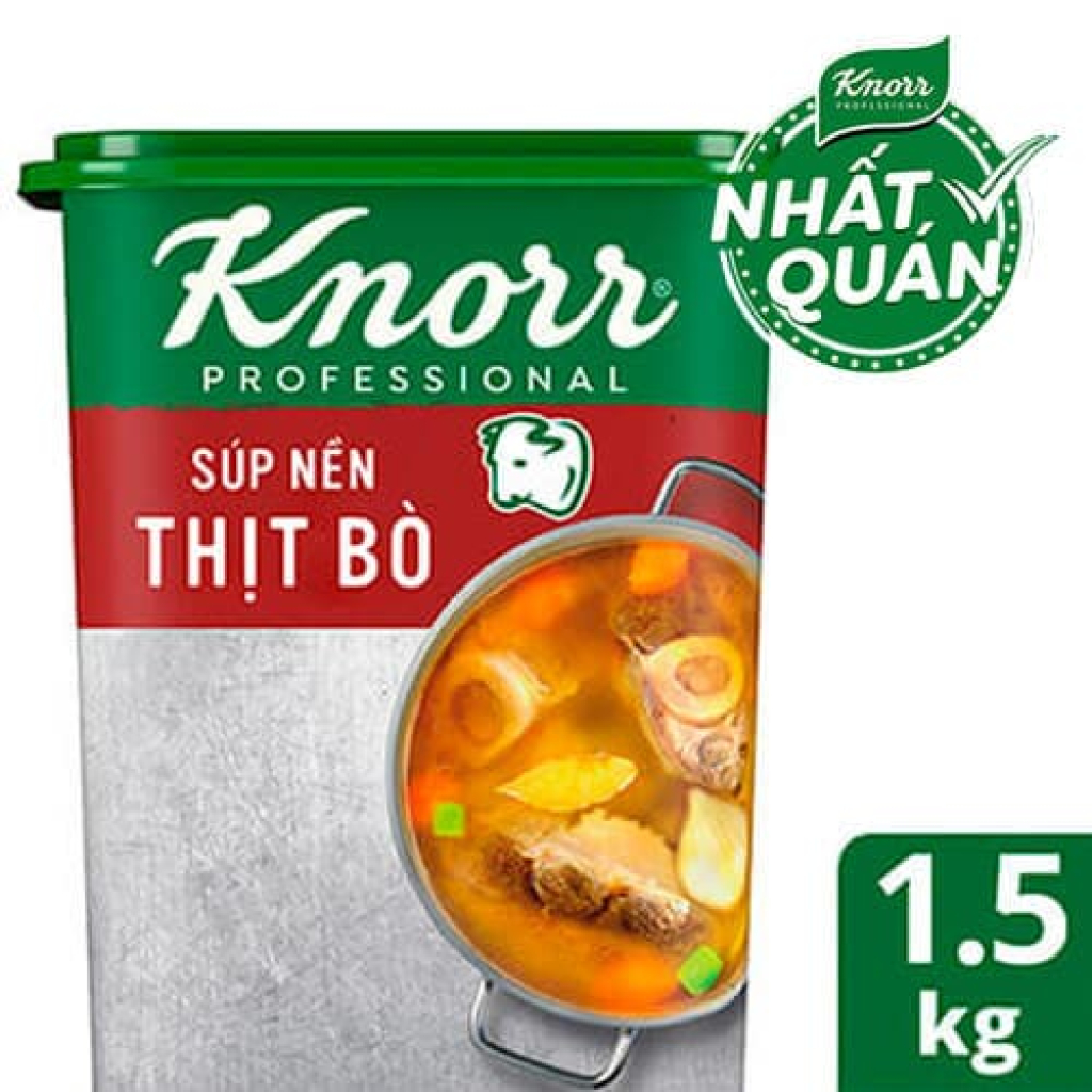 Súp nền thịt bò Beef Broth Base Knorr 1.5kg